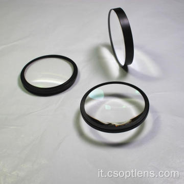 Serie di lenti in vetro ottico montate